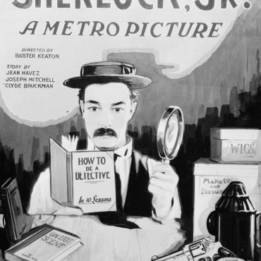 Sherlock jr poster